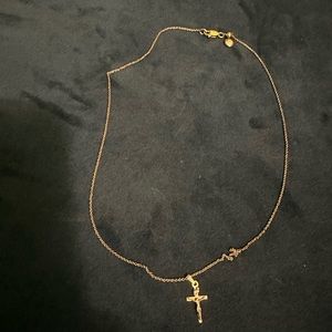 14k gold chain with crucifix pendant